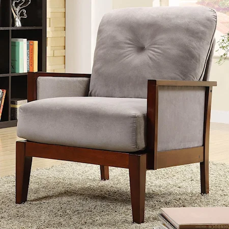 Blanca Exposed Wood Accent Chair